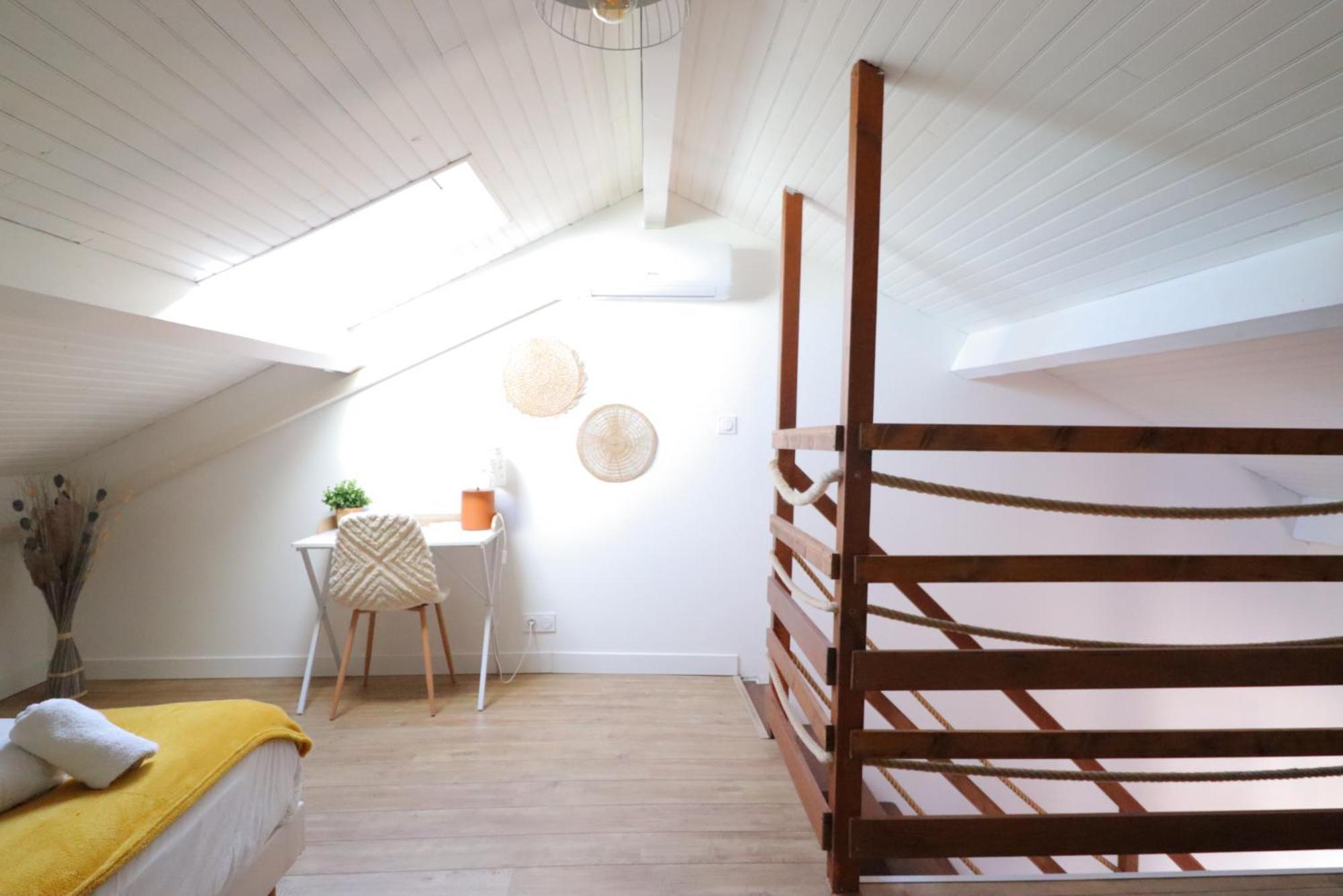 Le Boho - Charmant T3 Avec Climatisation Et Fibre Bergerac Quarto foto